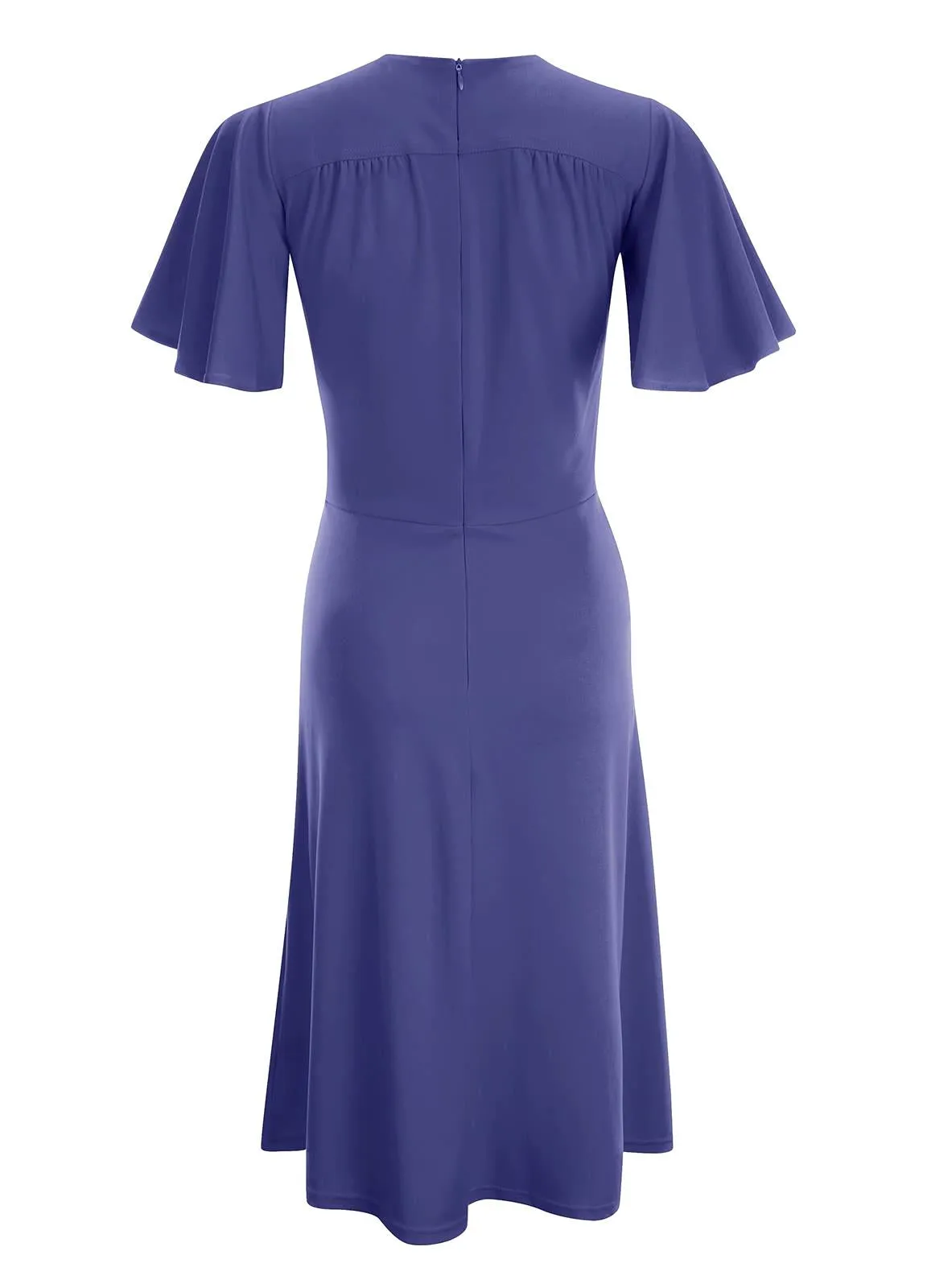 1940s Vintage Palais Swing Dress in Mazarine Blue