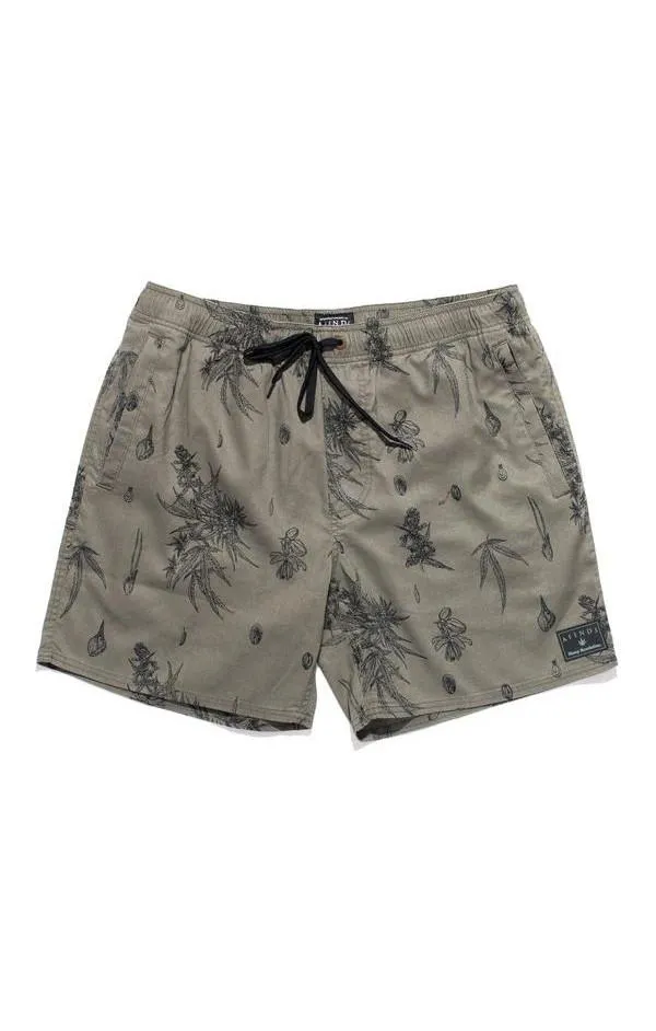 Afends Mens Baywatch - Hemp - Sativa - Swim Shorts