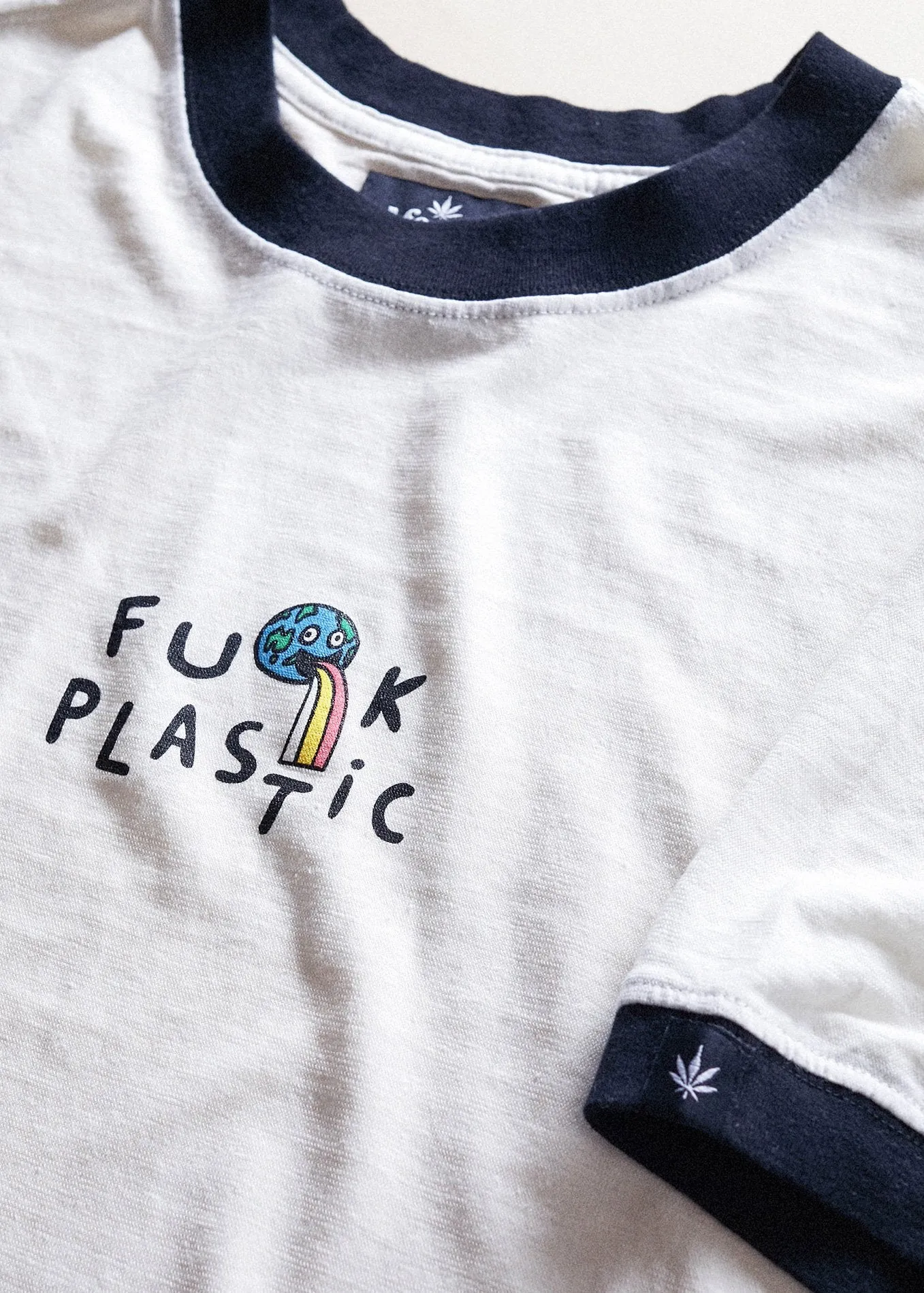 Afends Unisex Plastic Free - Hemp Retro Fit Ringer Tee