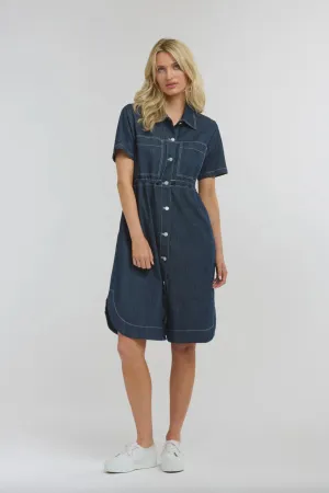 April Denim Dress | Indigo