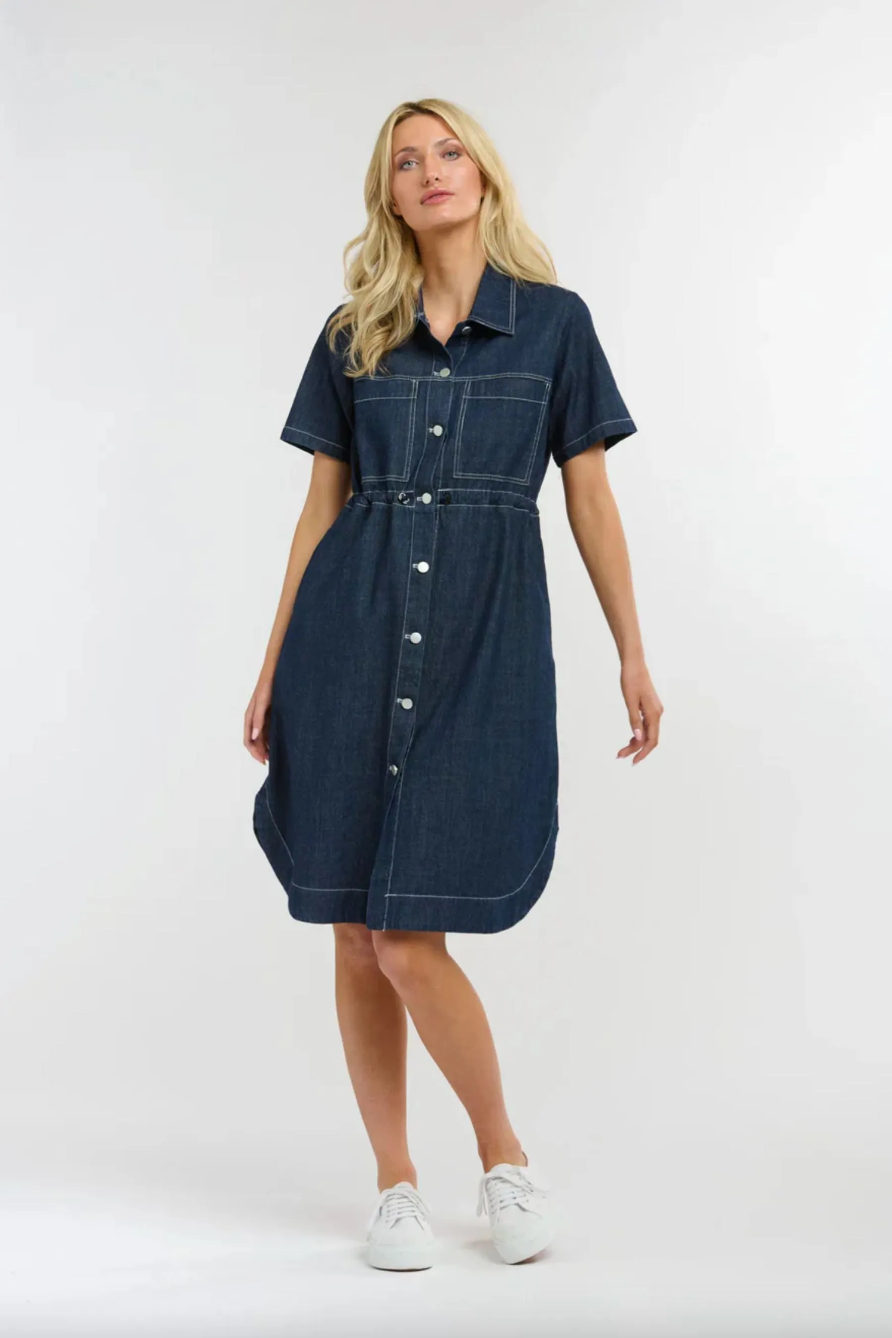 April Denim Dress | Indigo