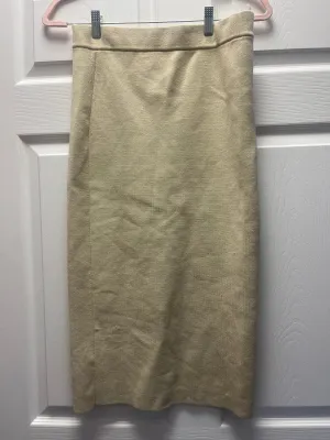 Babaton Tan Knit Skirt Sz L