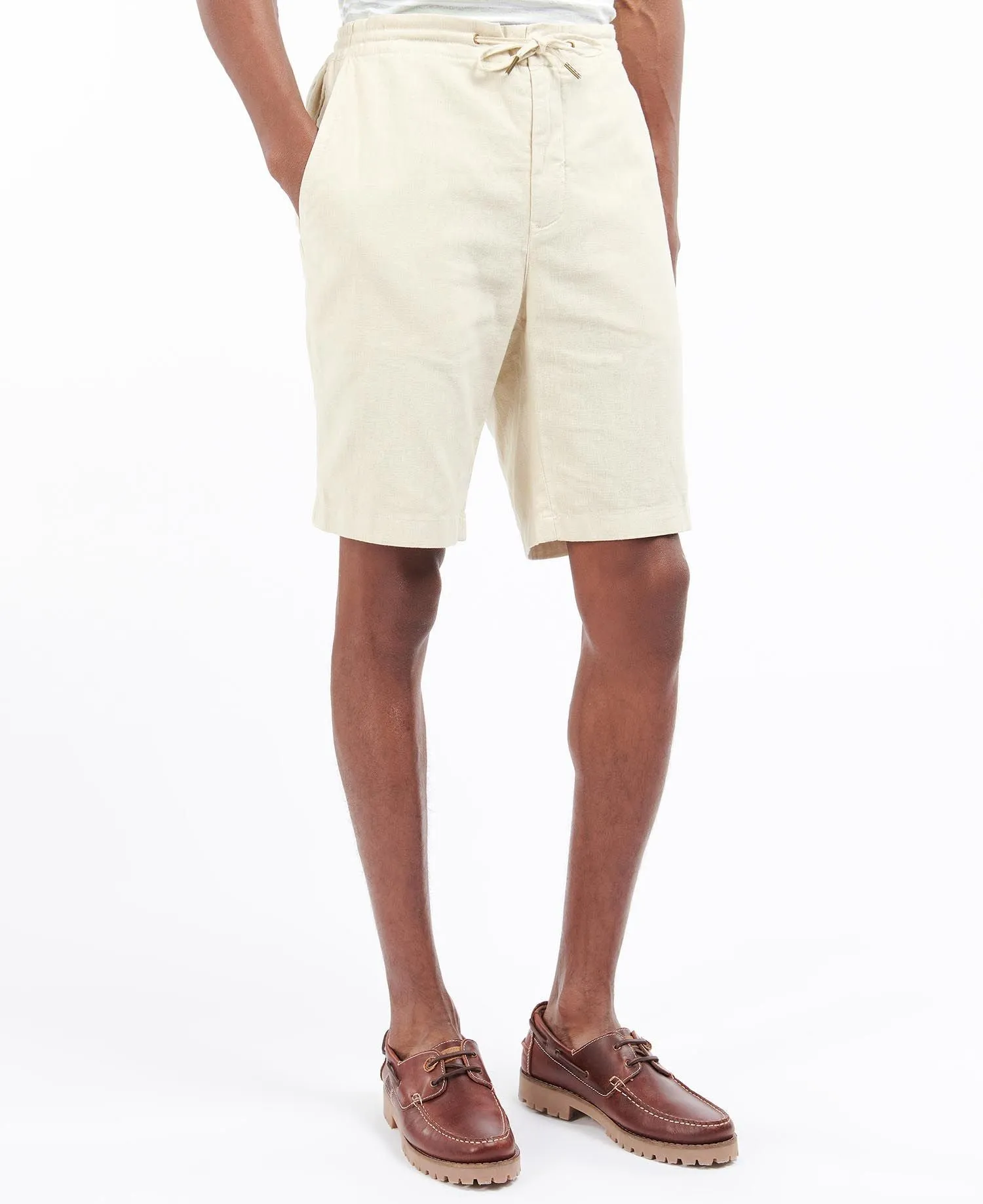 Barbour - Linen Cotton Mix Short, Light Stone