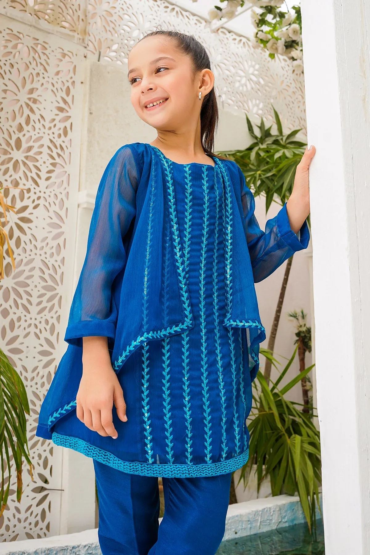 Chiffon Embroidered 2 Pc Suit