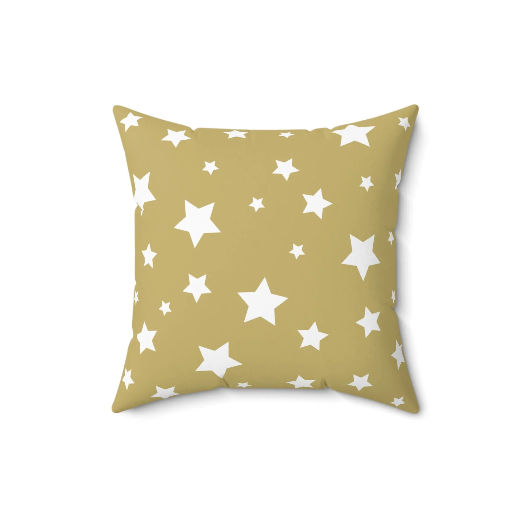 Christmas Pillow with exclusive Italian Design print | Gold White Stars | Giada Valenti | Christmas Gift