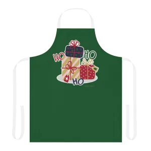 Christmas Presents Apron with Italian Design print | Green | Giada Valenti | Christmas Gift