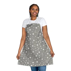 Christmas Stars Apron with Italian Design print | White | Giada Valenti | Christmas Gift