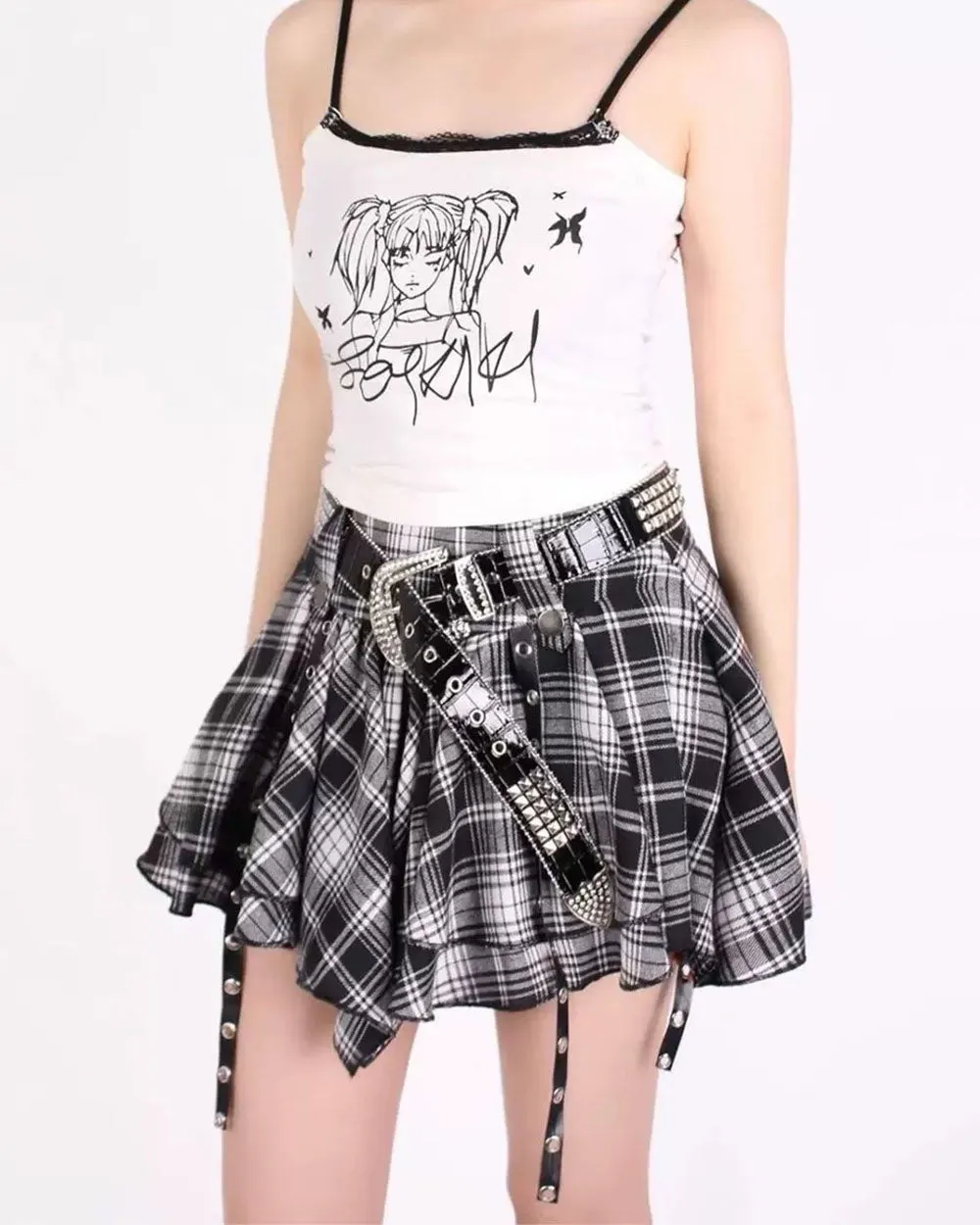 Come As You Are Plaid Skirt