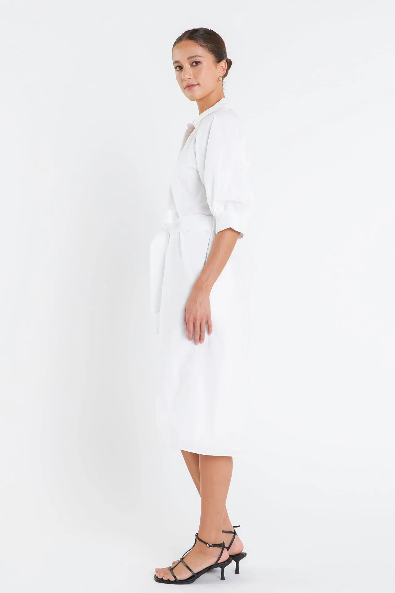 English Factory - Shrined Short Sleeves Shirt Dress