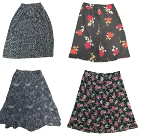 Floral Poly Y2K Skirts