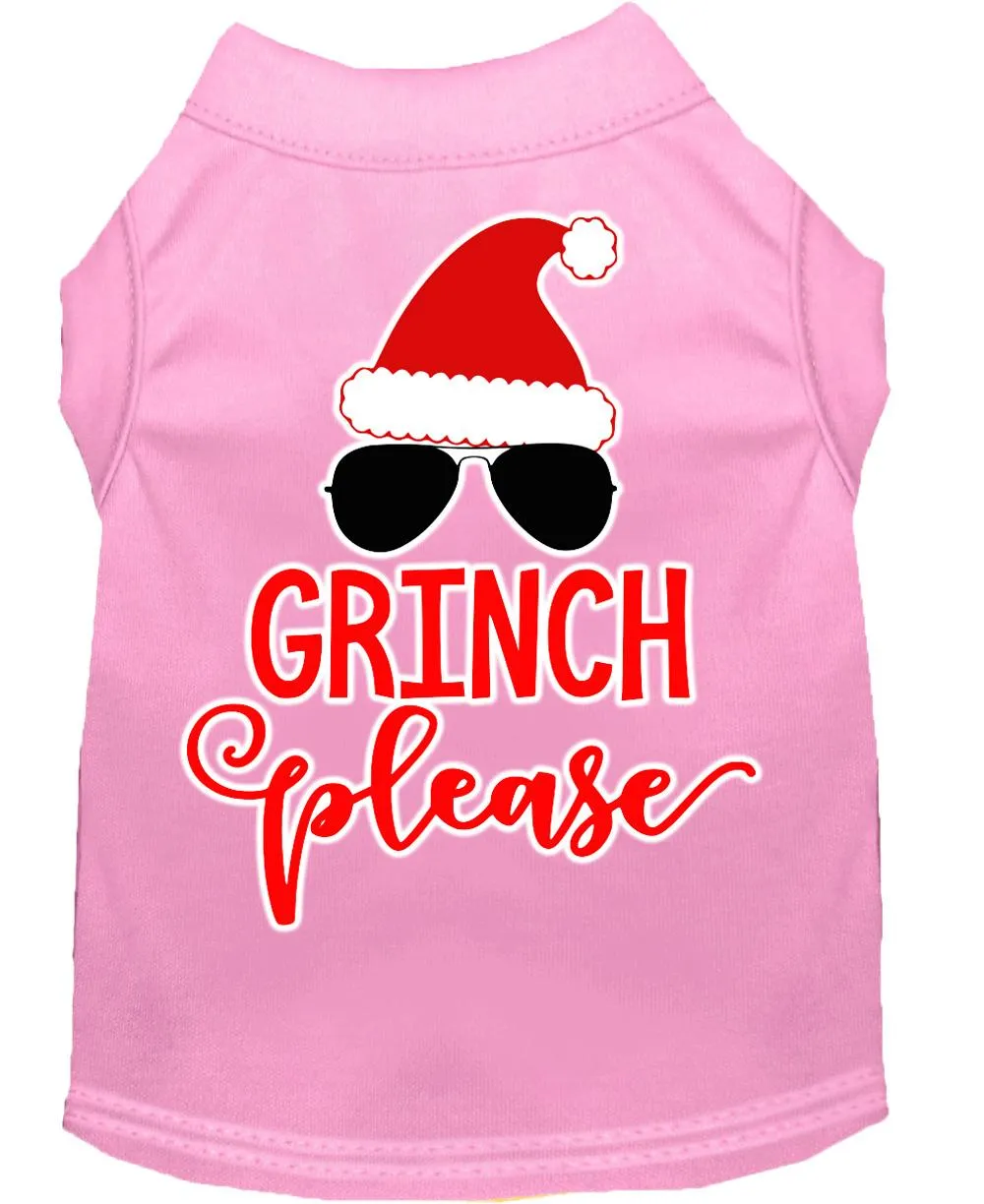 Grinch Please Screen Print Dog Shirt Light Pink Xxxl (20)