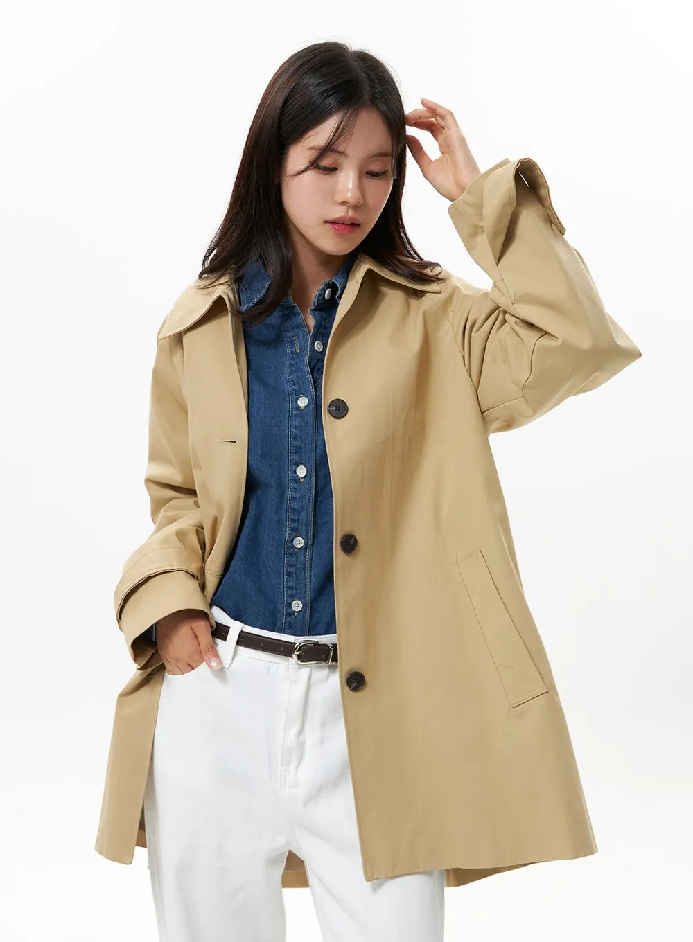 Half Trench Coat OS310