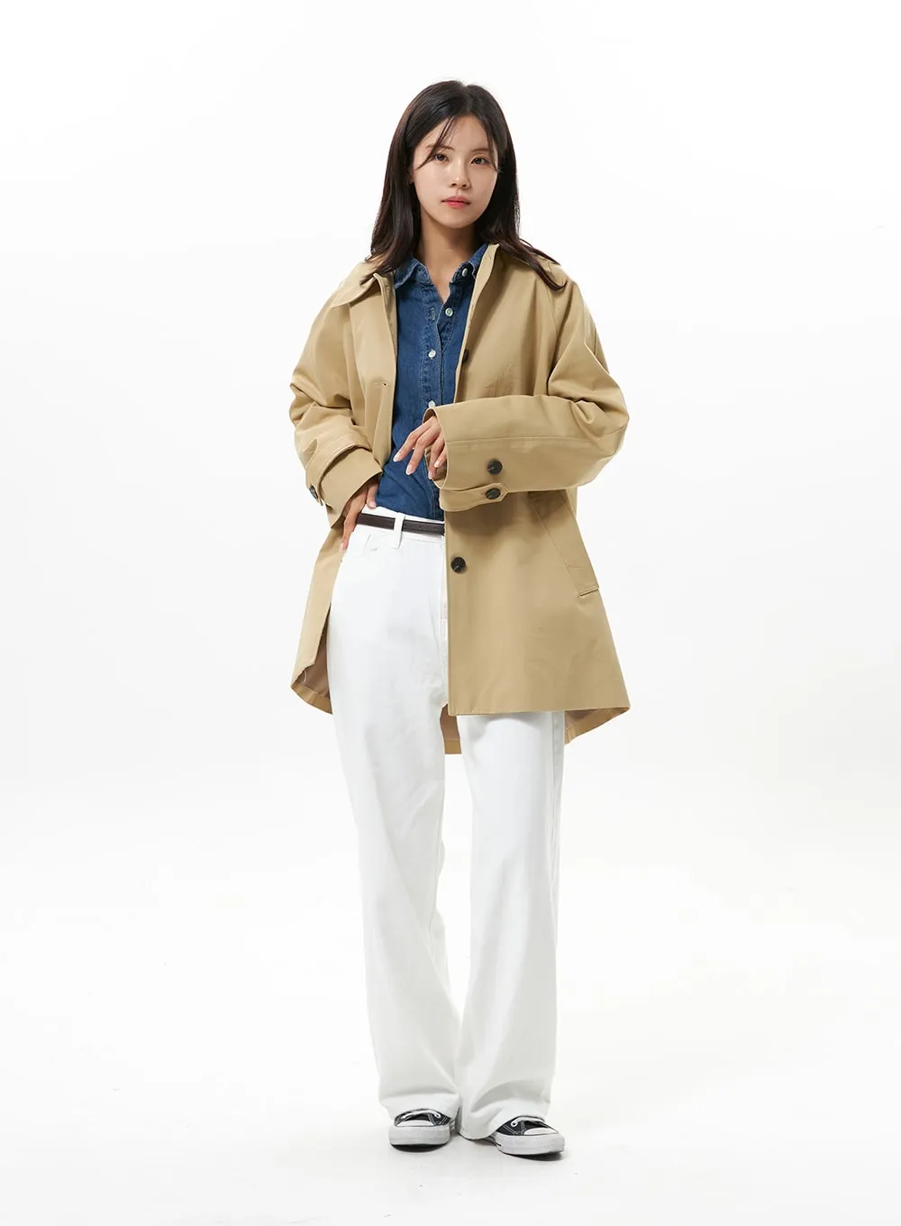 Half Trench Coat OS310