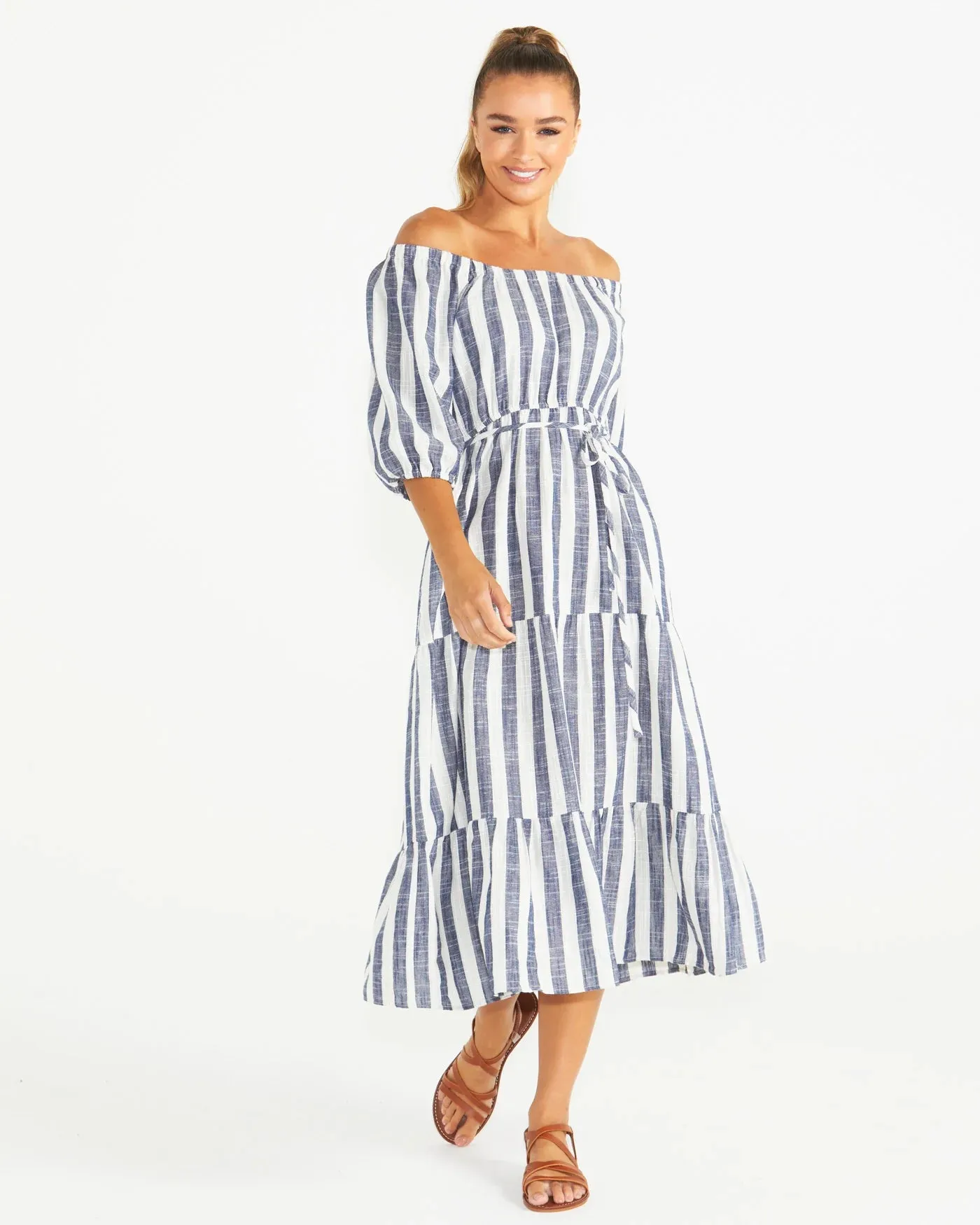 Harley Midi Dress - Stripe