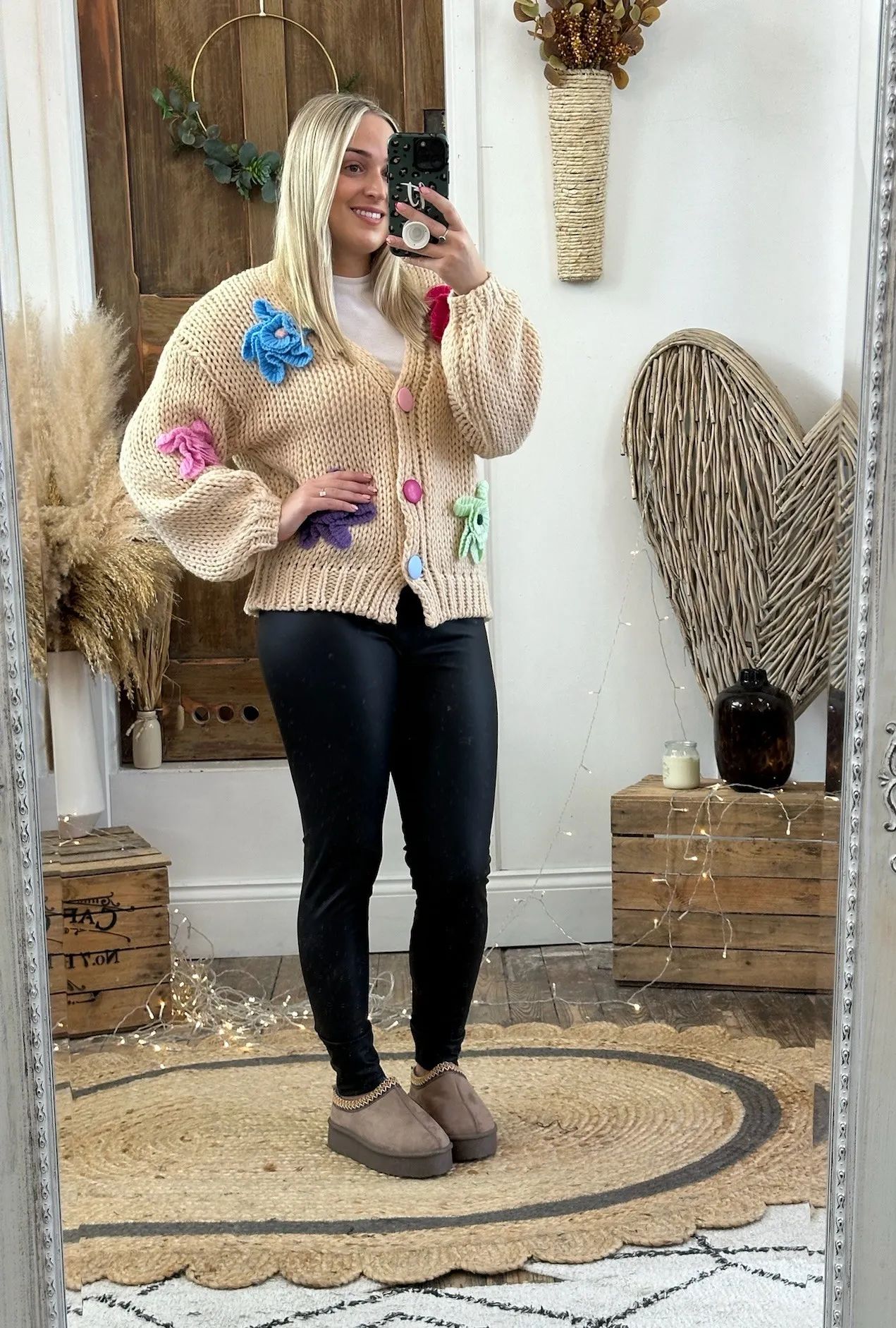 I Can Buy Myself Flowers Chunky Knit Cardigan