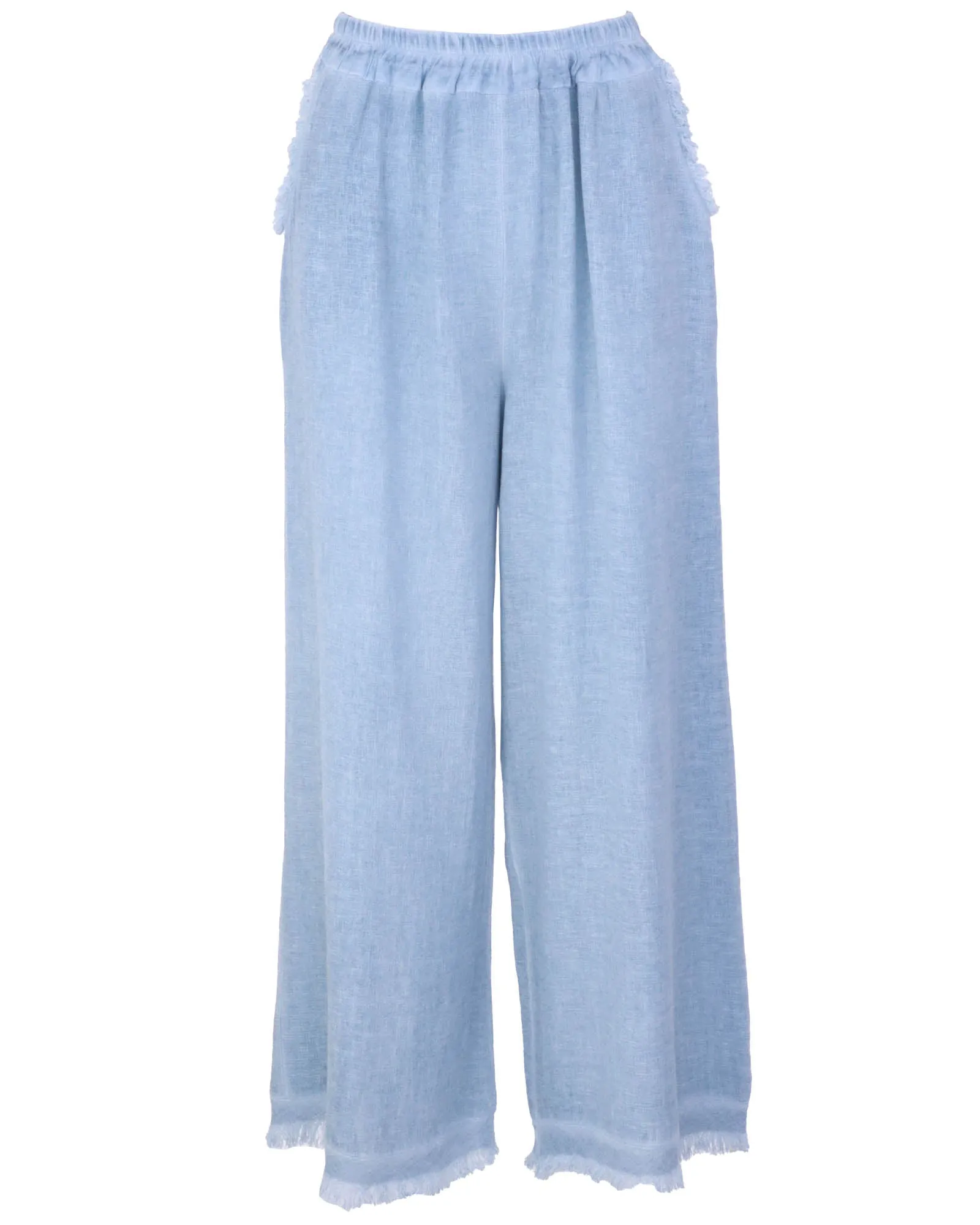 Linen and Cotton Blend Trousers