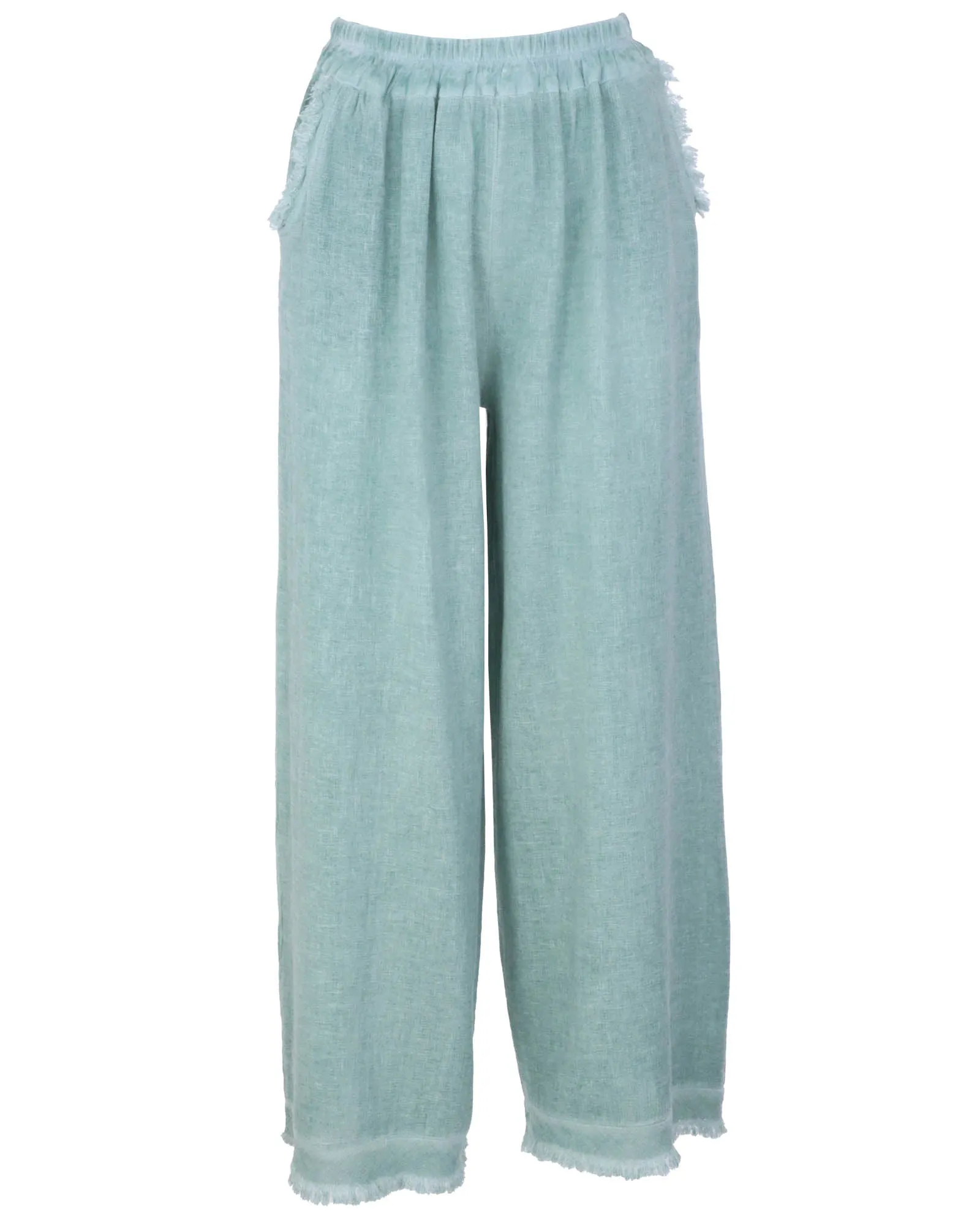 Linen and Cotton Blend Trousers