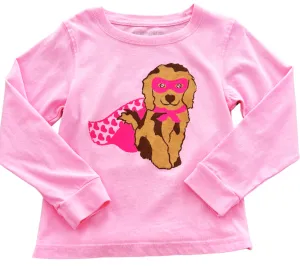 LS Light Pink Super Dog T-Shirt