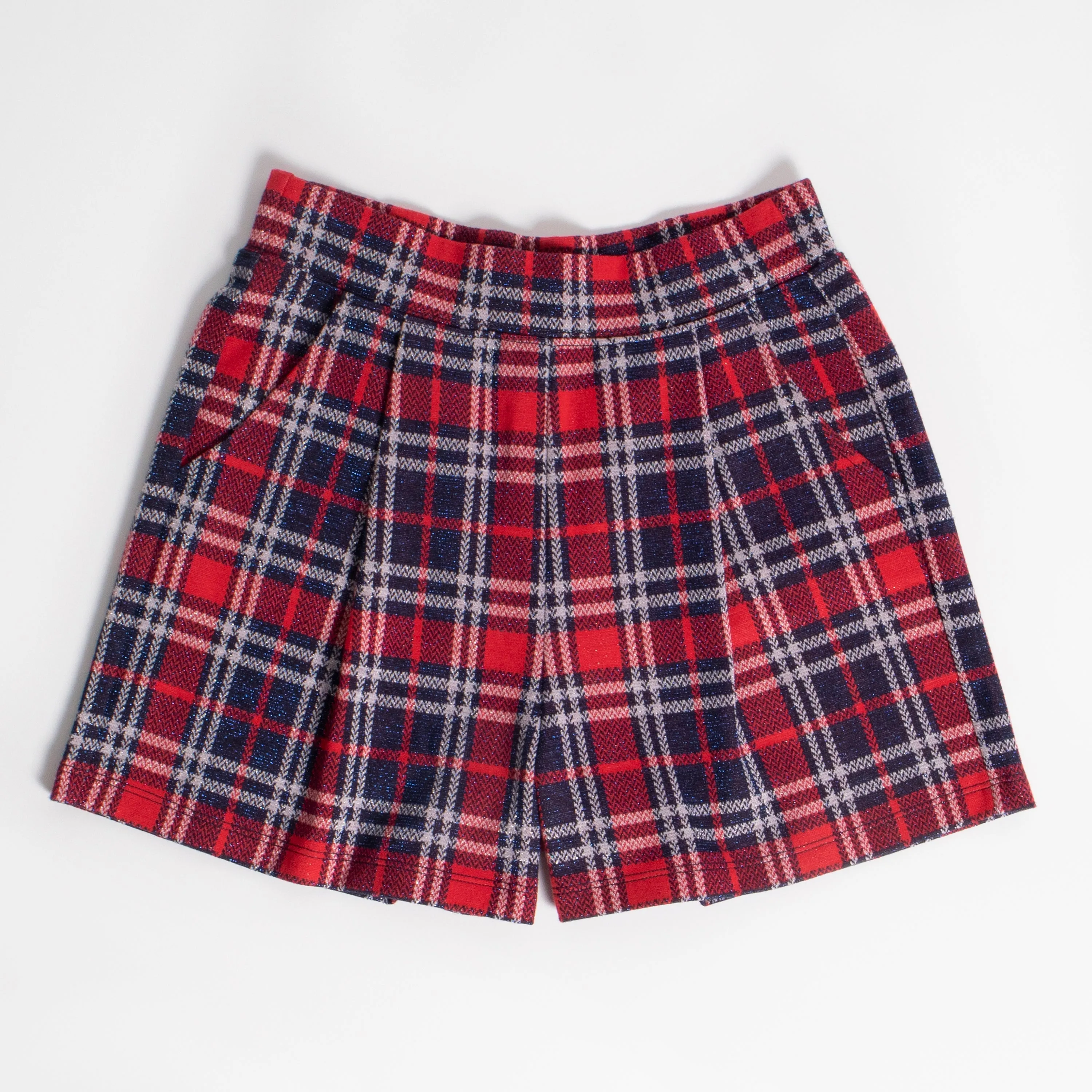 Lurex Plaid Short