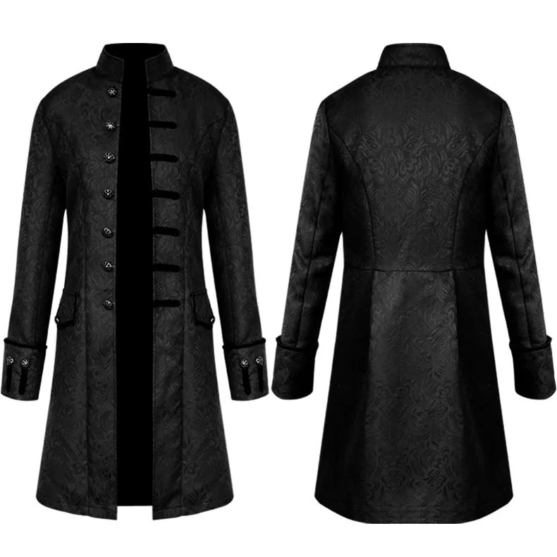 Men's Medieval Coat Jacket Trench Coat