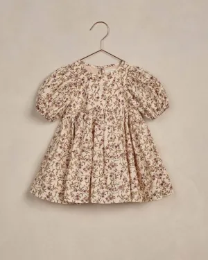 NoraLee Girls Luna Dress in Fig Floral