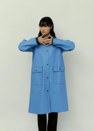 Sky Blue Vinyl Coat