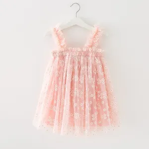 Sophia - Baby Girls Daisy Tulle Dress in Light Pink