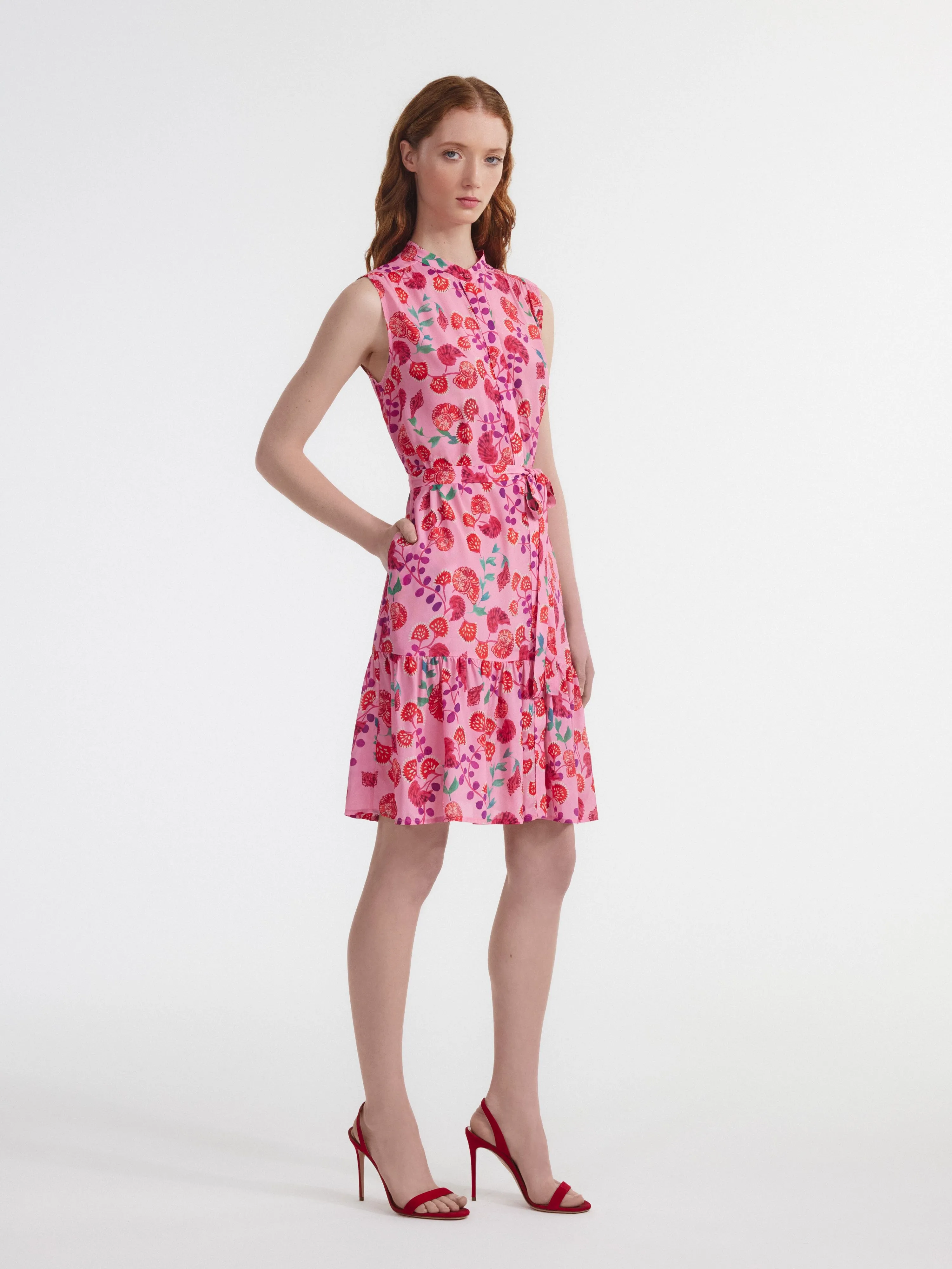 Tilly Dress in Ammonite Rose