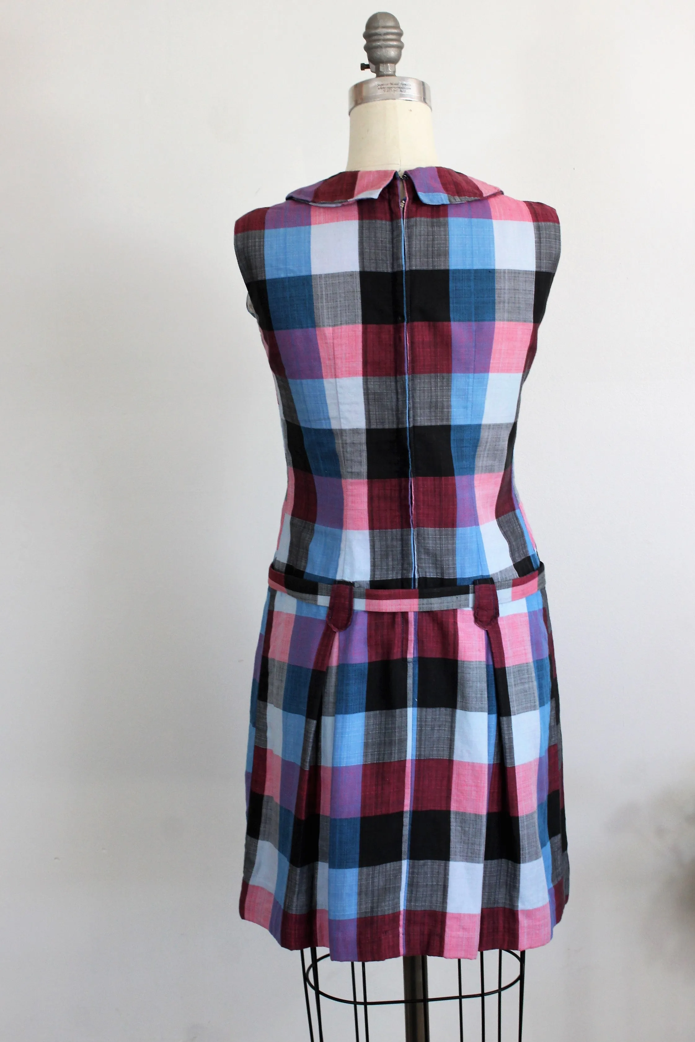 Vintage 1960s Mod Mini Scooter Dress With Belt