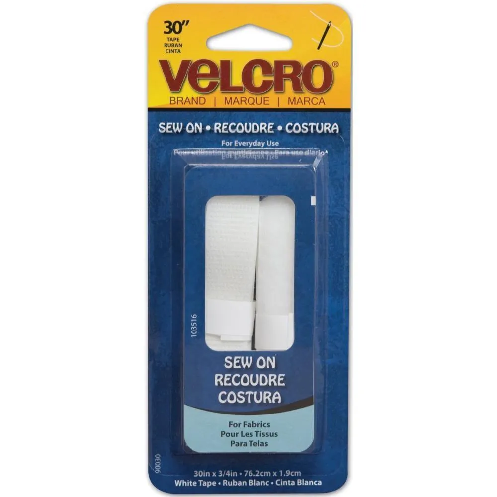 White Velcro, 3/4" Wide